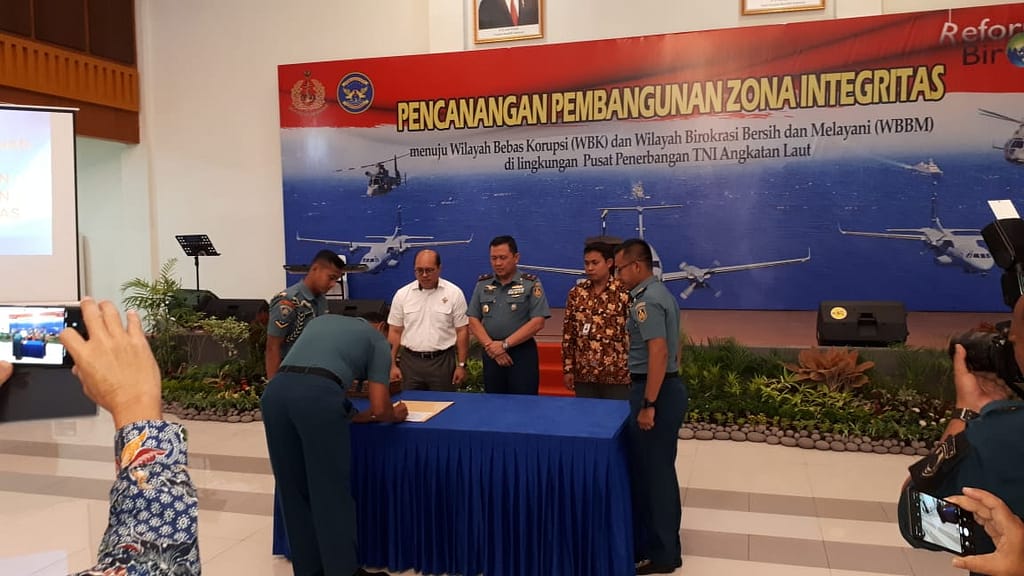 Pencanangan Zona Integritas (ZI) Menuju Wilayah Bebas Korupsi Dan Wilayah WBBM Jajaran Puspenerbal 03