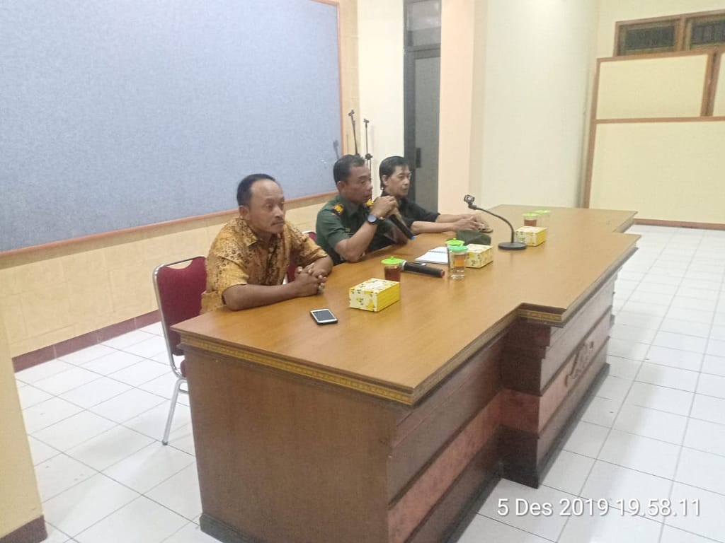 Himbauan Danramil 03 Serengan pada Rapat Koordinasi Pengamanan Natal 2019 dan Malam Tahun Baru 2020 01